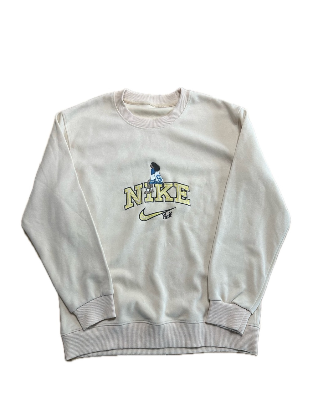 Sza “Nike” Design Embroidered Sweatshirt  Women’s Medium
